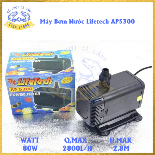 Máy Bơm Nước Lifetech AP5600 (200W - 6000L/H - 5M) - Máy Bơm Hồ Cá Cao Cấp