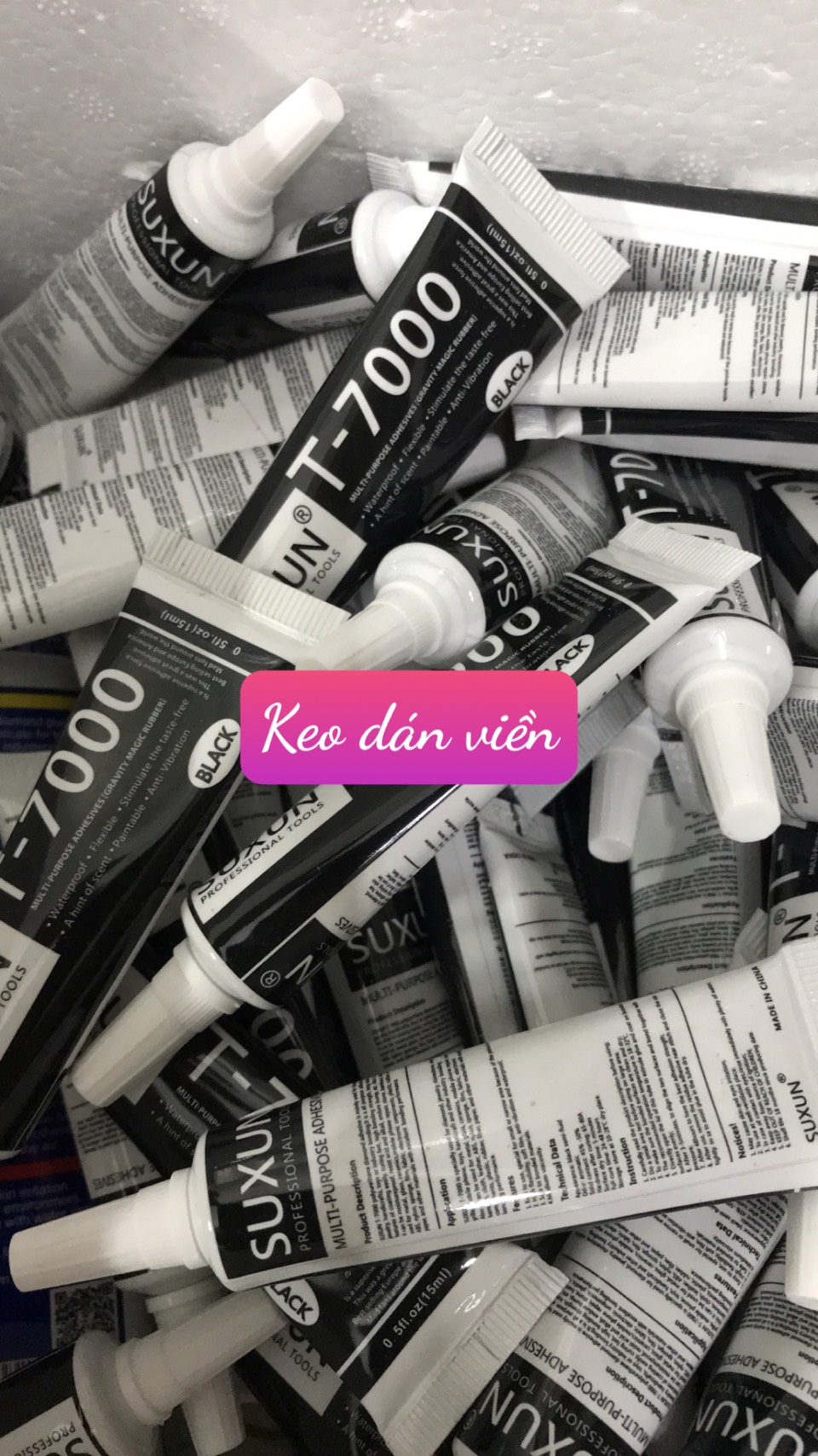 keo dán viền T-7000 / màu đen 15ml