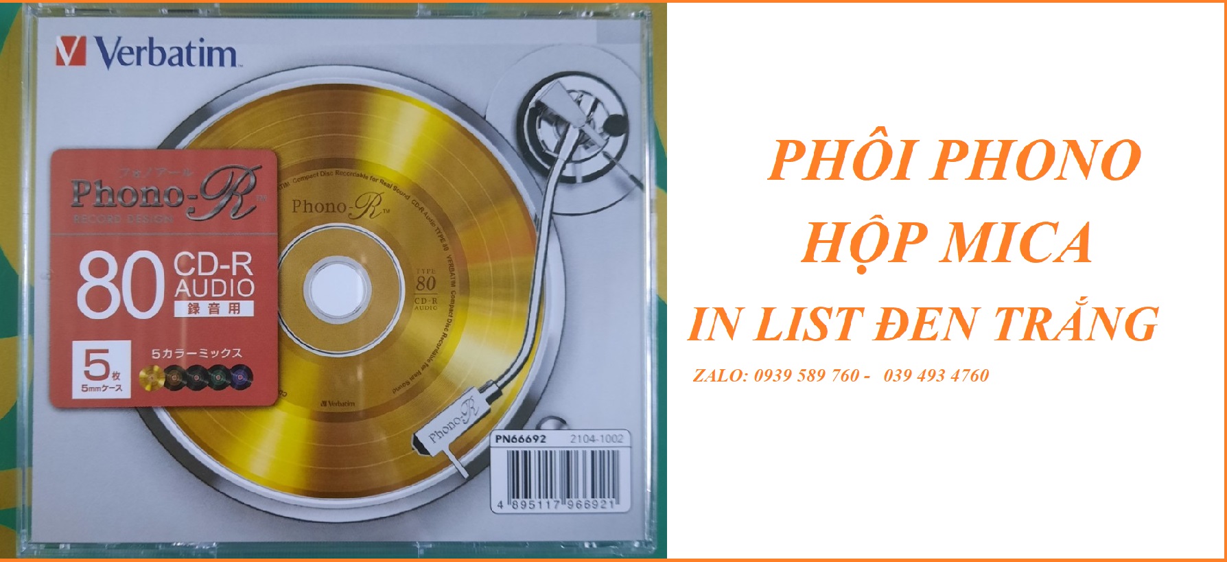 BỘ 5 CD NHẠC CA SĨ QUANG LẬP