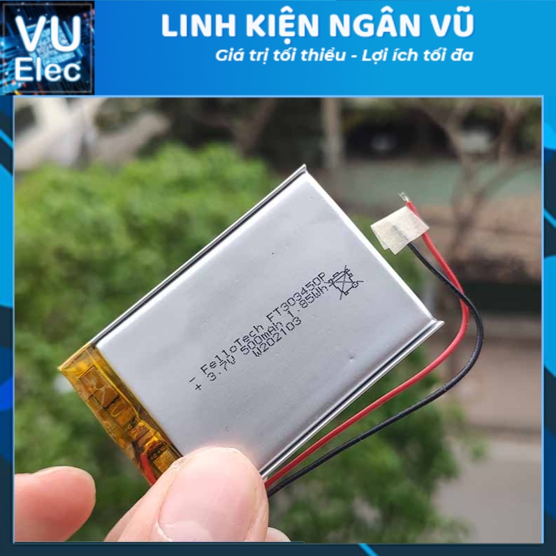 Pin cho camera hành trình vietmap d19 500mah303450