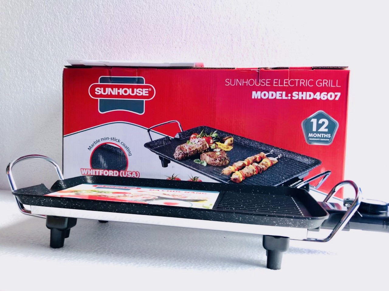 Bếp nướng điện SUNHOUSE SHD4607 -  Bếp nướng Sunhouse nướng cả thế giới [ Bảo hành chính hãng 12 tháng]