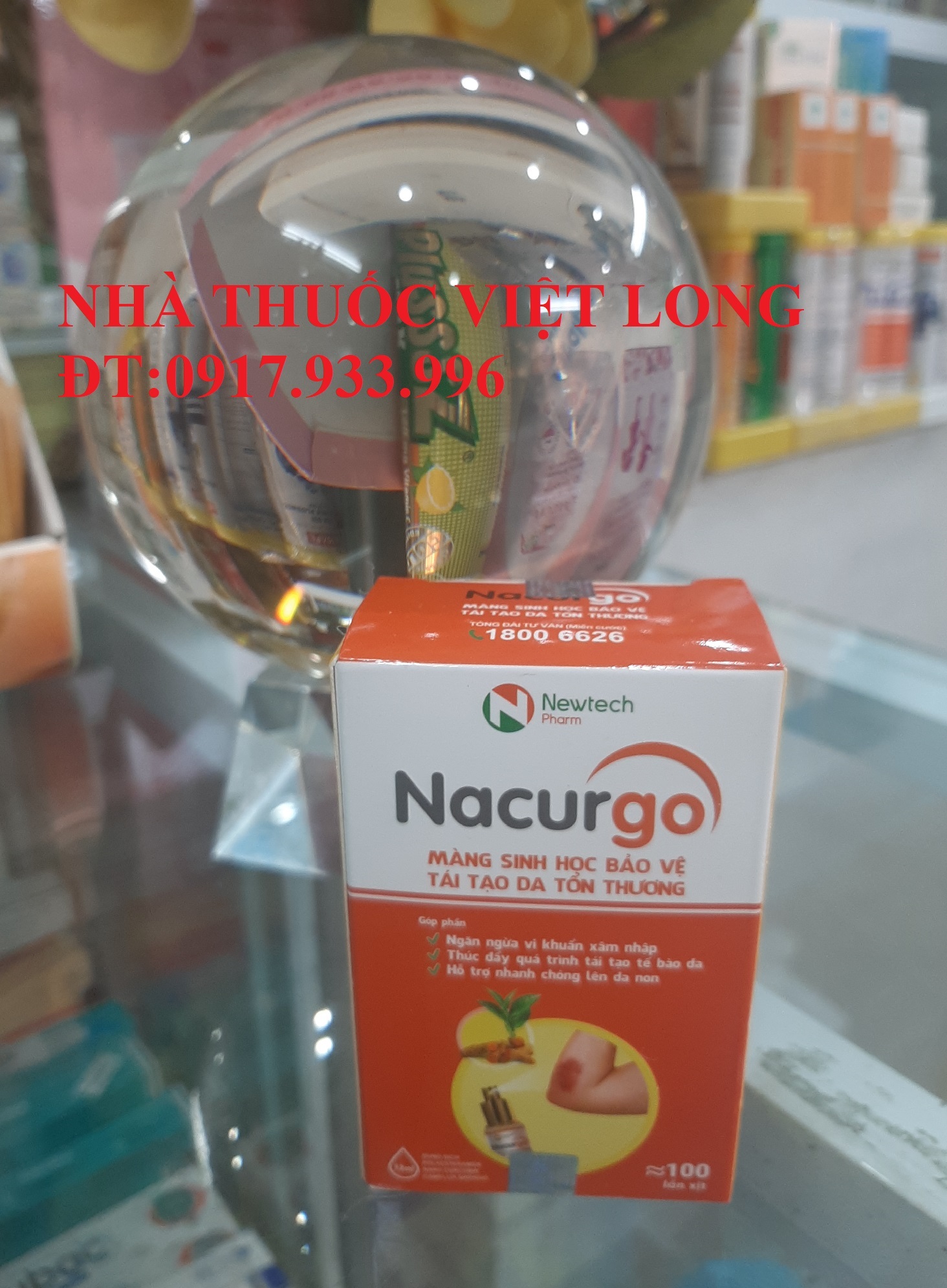 Dung dịch xịt bảo vệ da NACURGO 100 LẦN XỊT