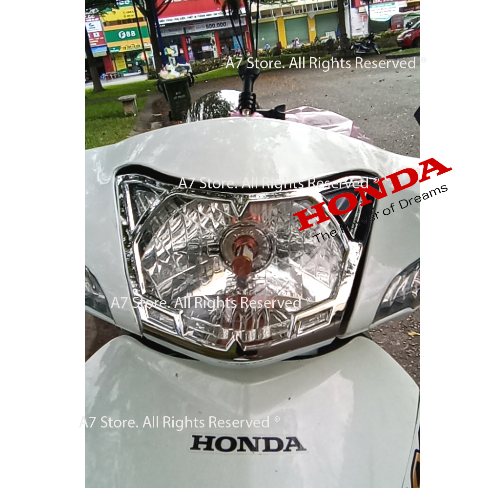 [HCM]Ốp Viền Đèn Pha WAVE ALPHA 2017 Nhựa Xi