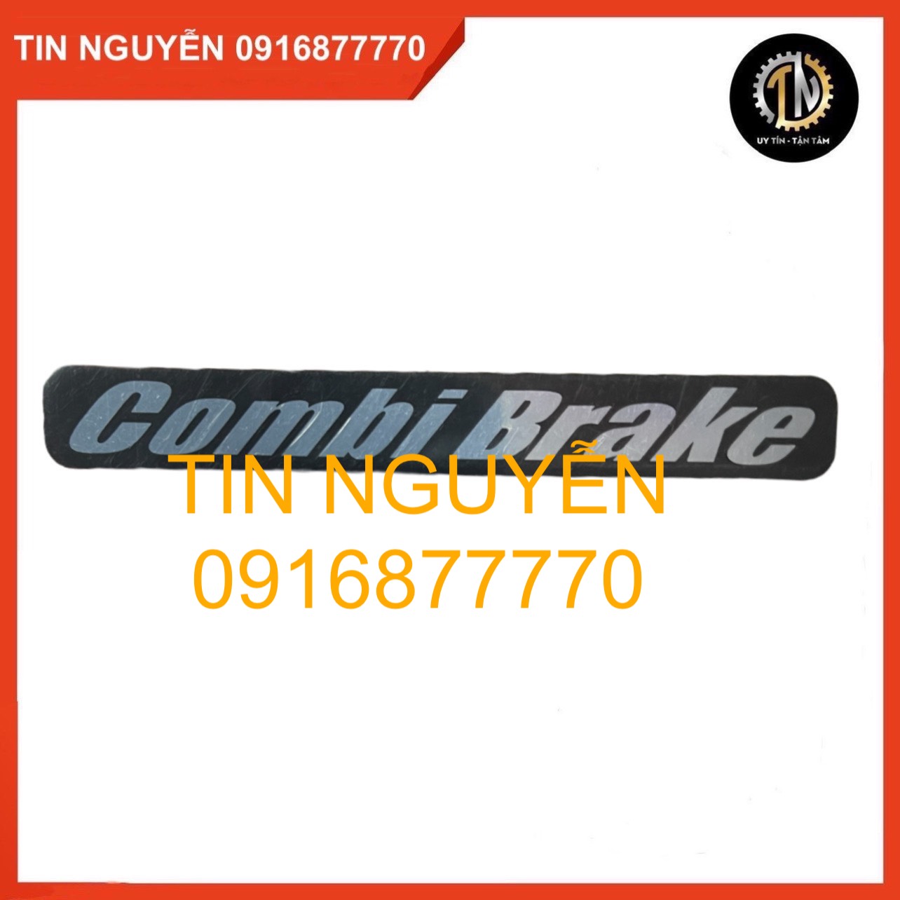 Tem Combi Brake 85mm dán dè trước chính hãng Honda