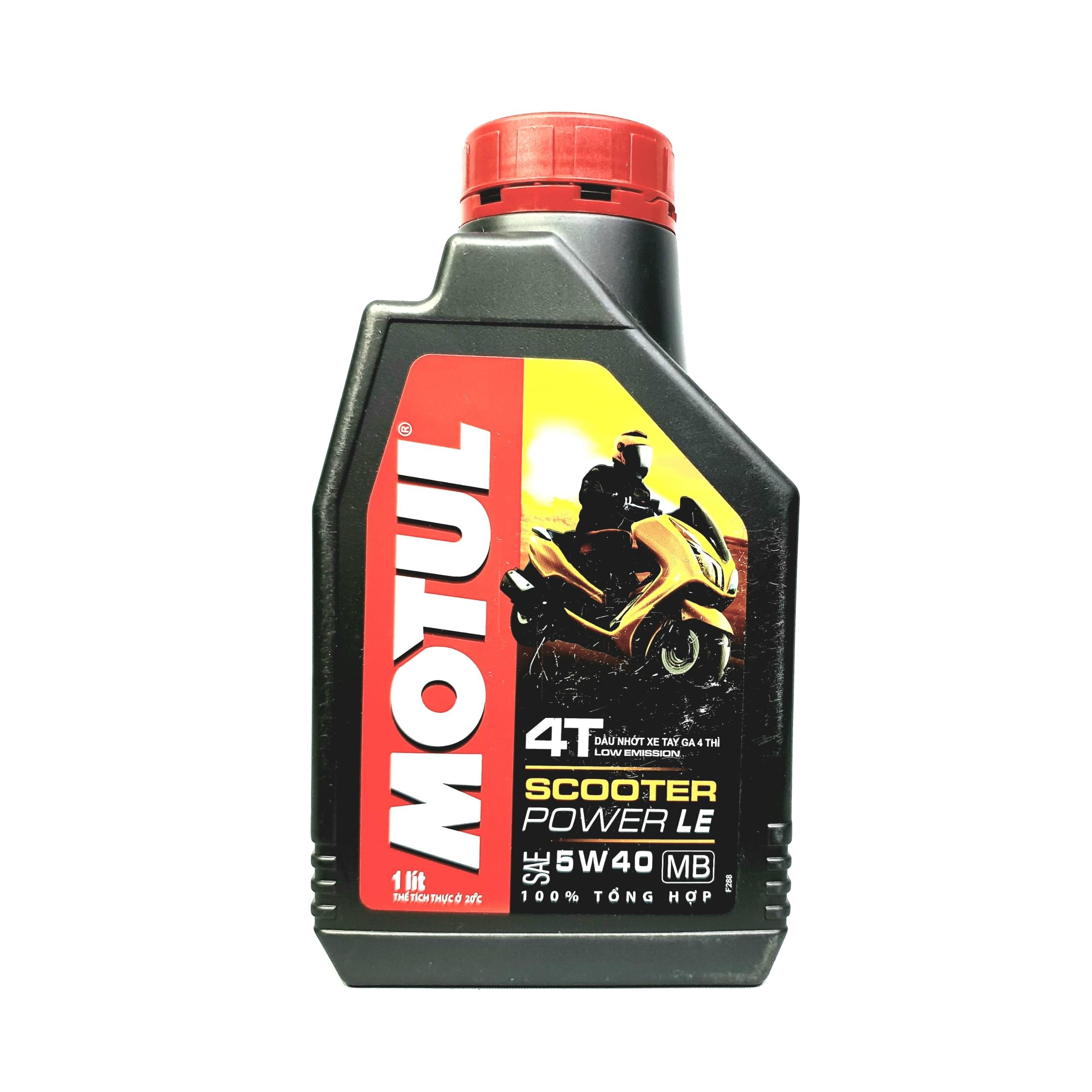 [HCM][XE GA CAO CẤP] Motul Scooter Power LE 5W40 1L (vàng)