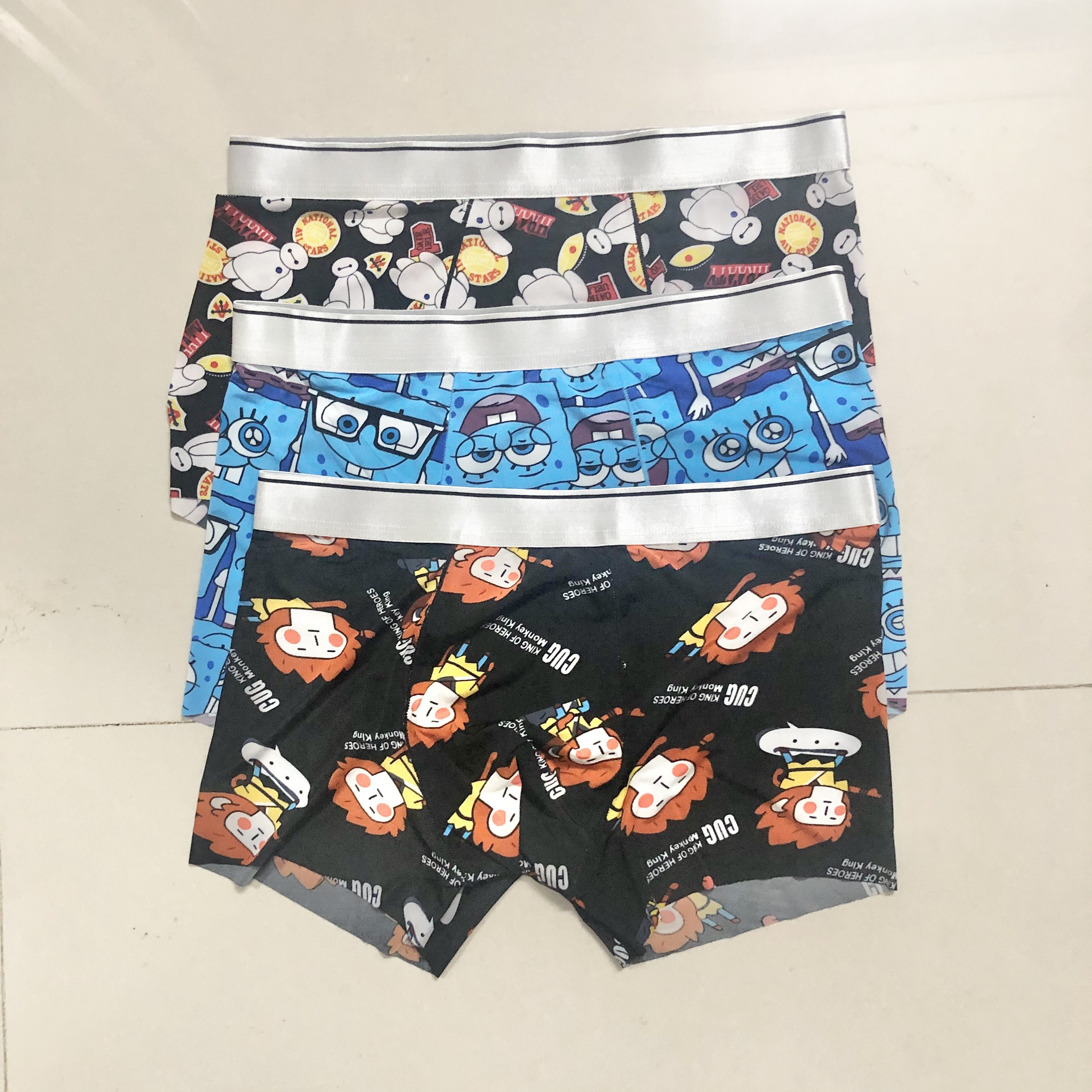 Combo 3 Quần Lót Nam Thun Lạnh -Cạp Lụa
