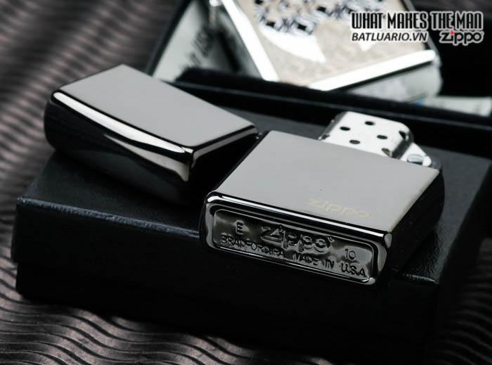 Bật Lửa Zippo Ebony with Zippo Logo 24756ZL