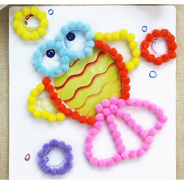Pompom trang trí 1-3cm đủ màu
