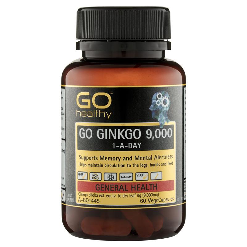 Bổ não úc go healthy ginkgo 9000mg 60viên