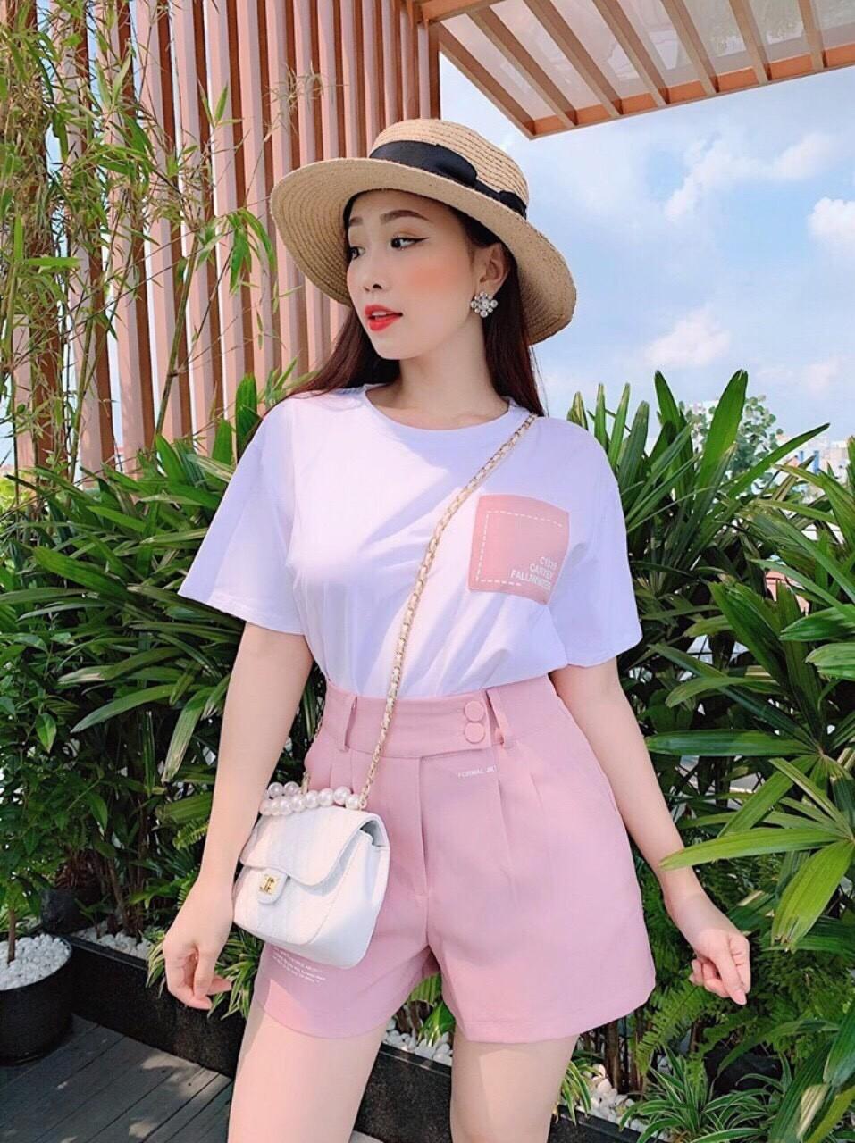 Sét bộ đùi phối màu cực tiểu thư tts0533