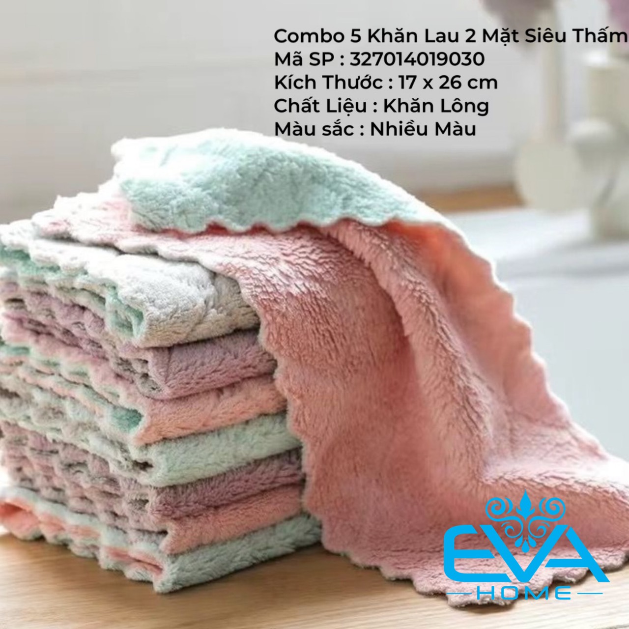 Combo 5 Khăn Lau Đa Năng Sắc Màu