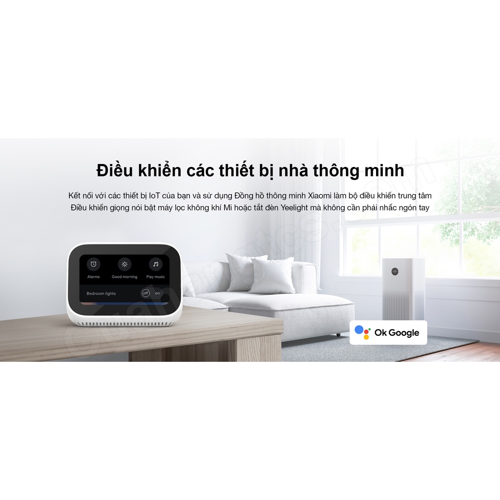 Loa thông minh google Mi Smart Clock bản Quốc Tế ( Ra lệnh giọng nói bằng tiếng anh)