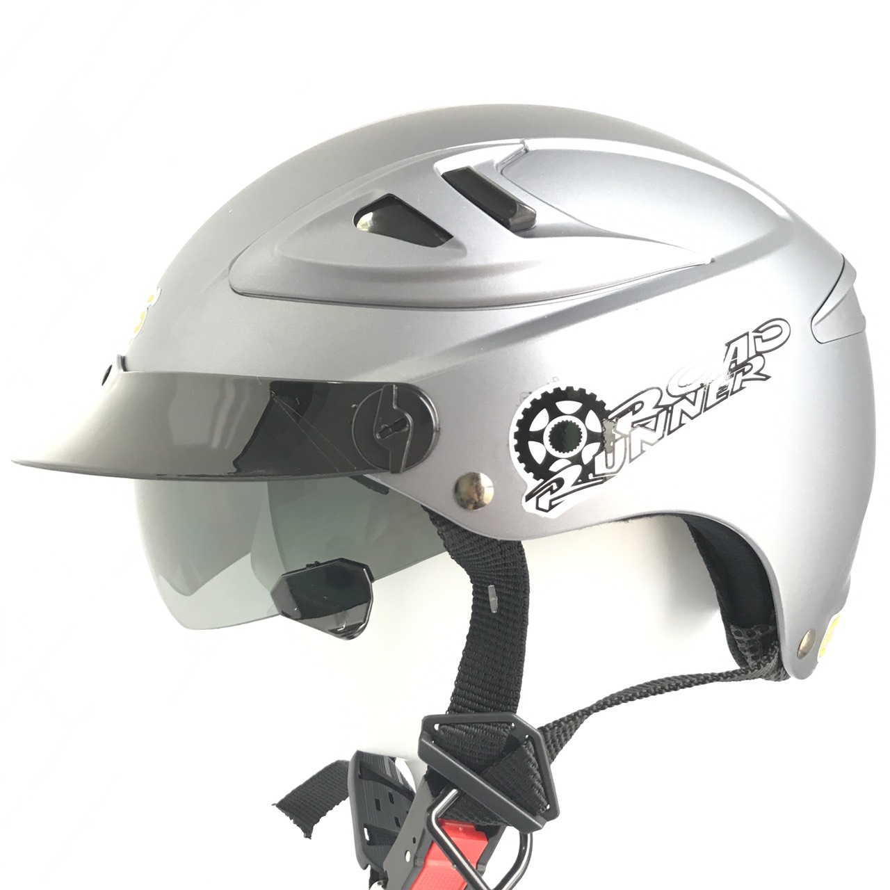 Mũ bảo hiểm nửa đầu kính âm cao cấp - GRS A966 kính âm - Vòng đầu 56-58cm - Hàng chính hãng - Bảo hành 12 tháng