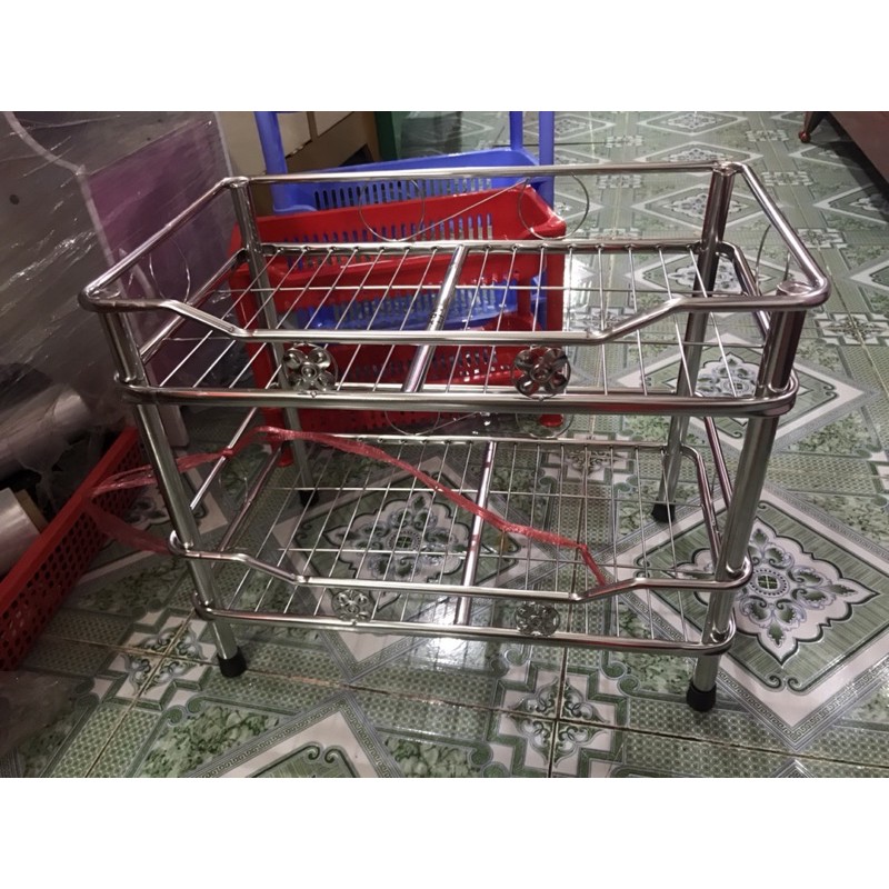 kệ chén inox đứng 2 tầng 3 tầng 4 tầng