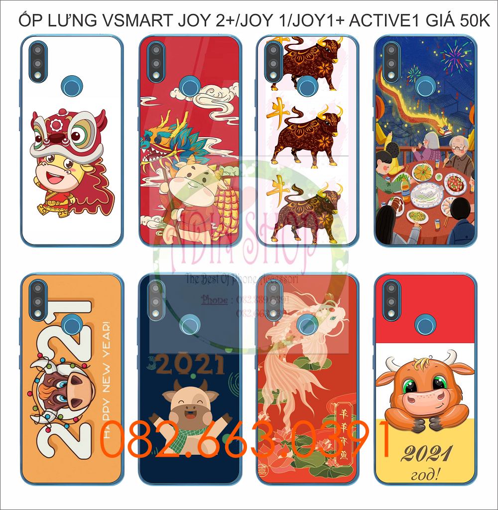 [HCM]Ốp lưng in hình tết Vsmart Joy 2+ / Joy 1 / Joy 1+ / Active 1 / Active 1+