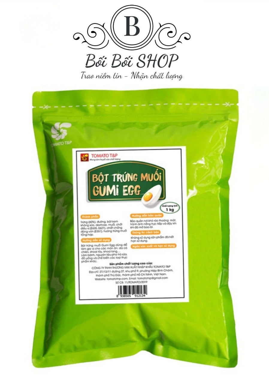 Bột Trứng Muối GUMI EGG loại 1kg không cay