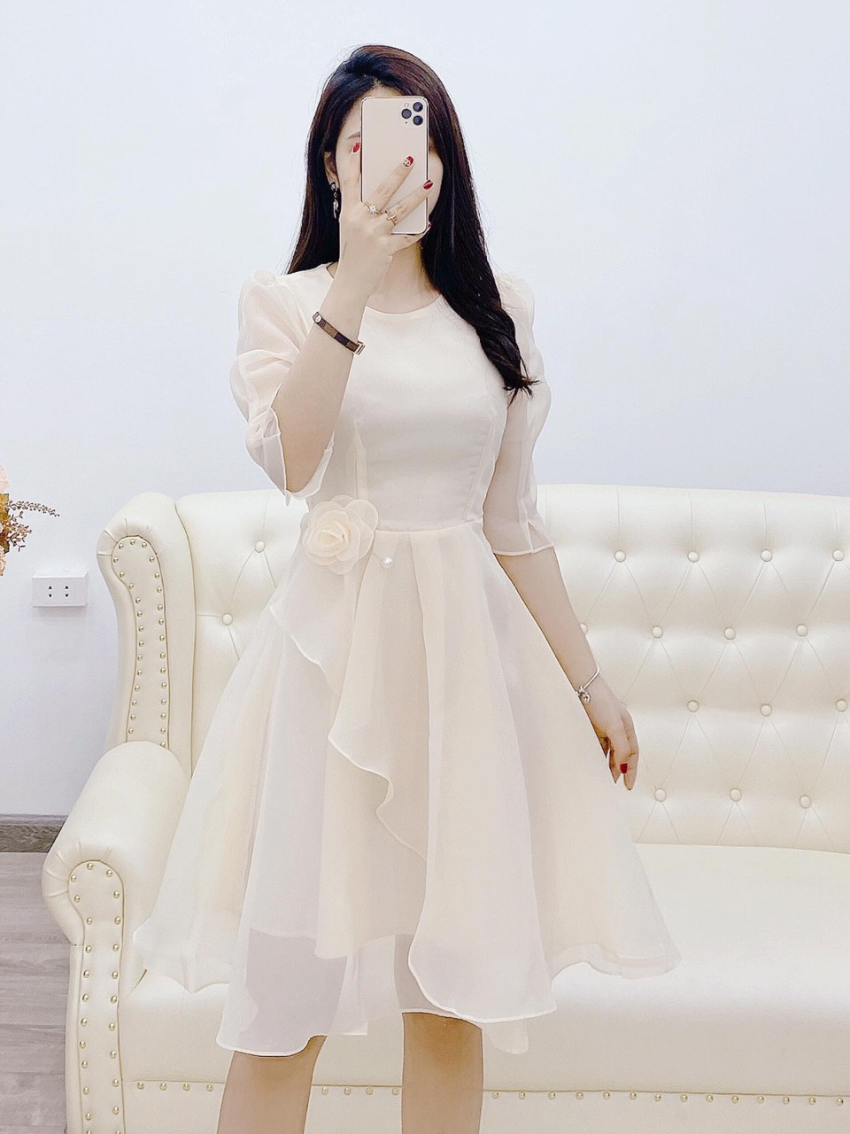 [HCM]Đầm VOAN CAO CẤP - QH