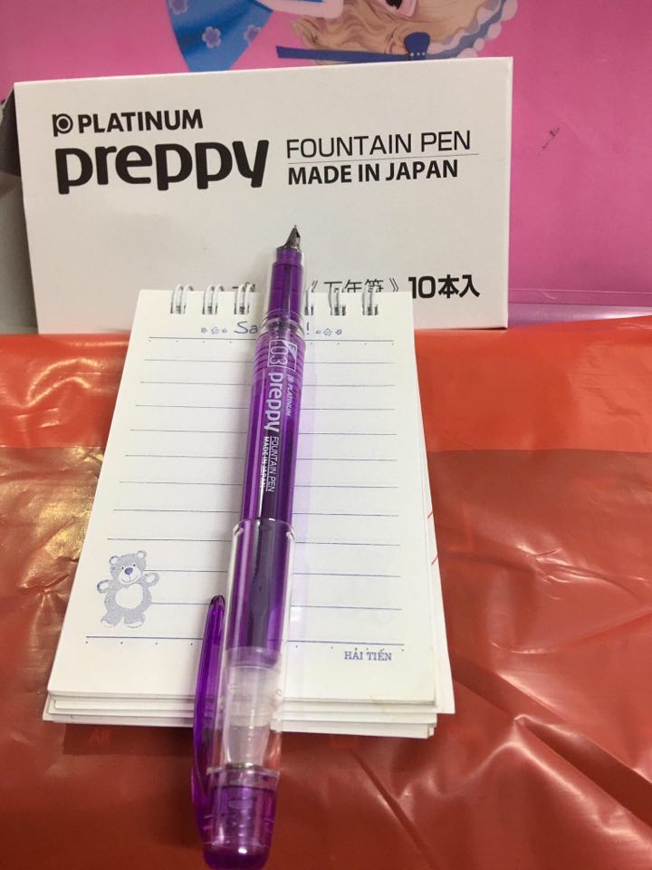 Bút Máy Nhật Preppy Platinum 03 (Màu tím)