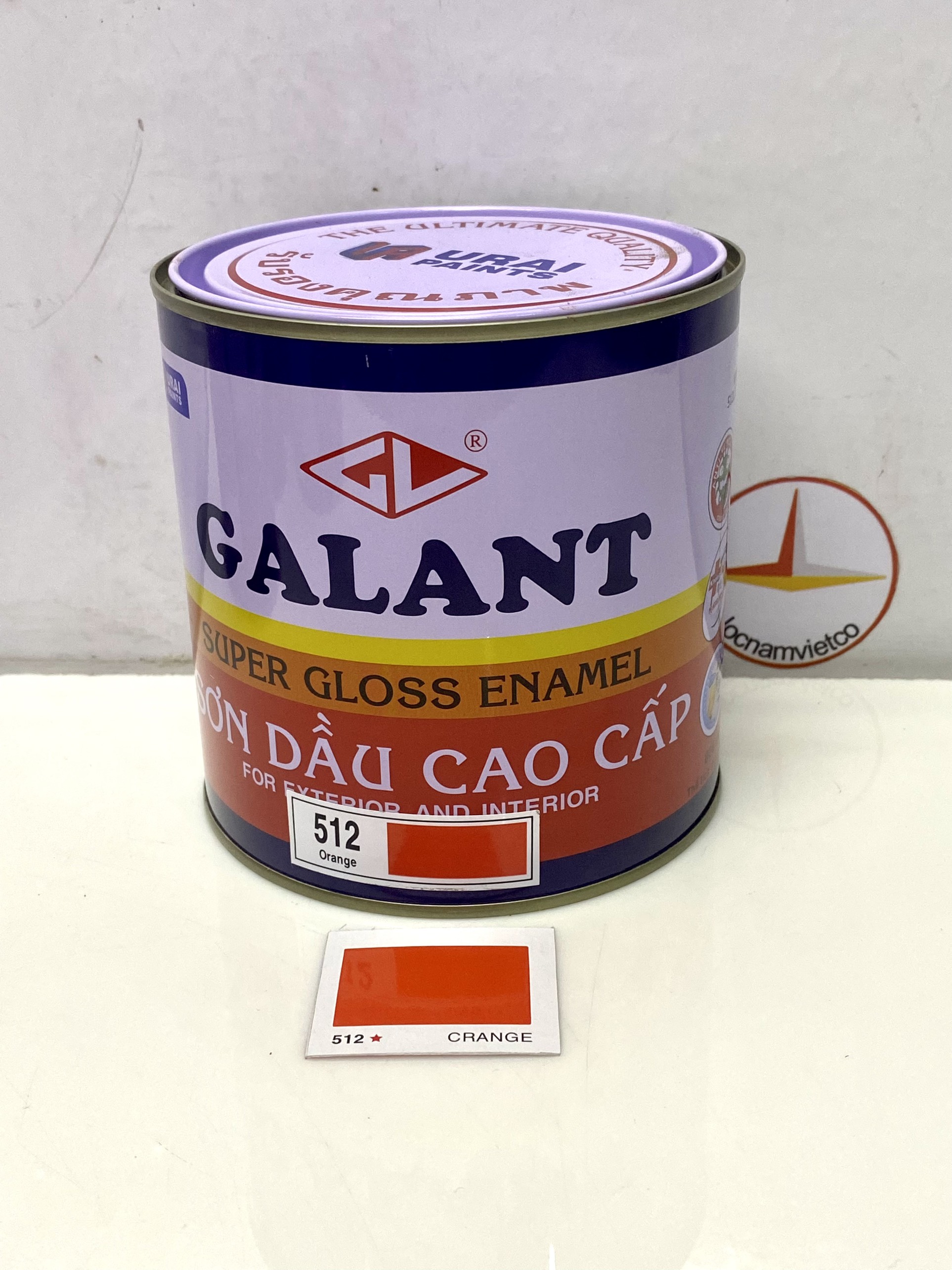 Sơn sắt, sơn dầu Galant màu cam 512 800ML