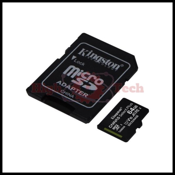 Thẻ nhớ micro SDXC Kingston 64GB Canvas Select Plus upto 100MB-s + Adapter