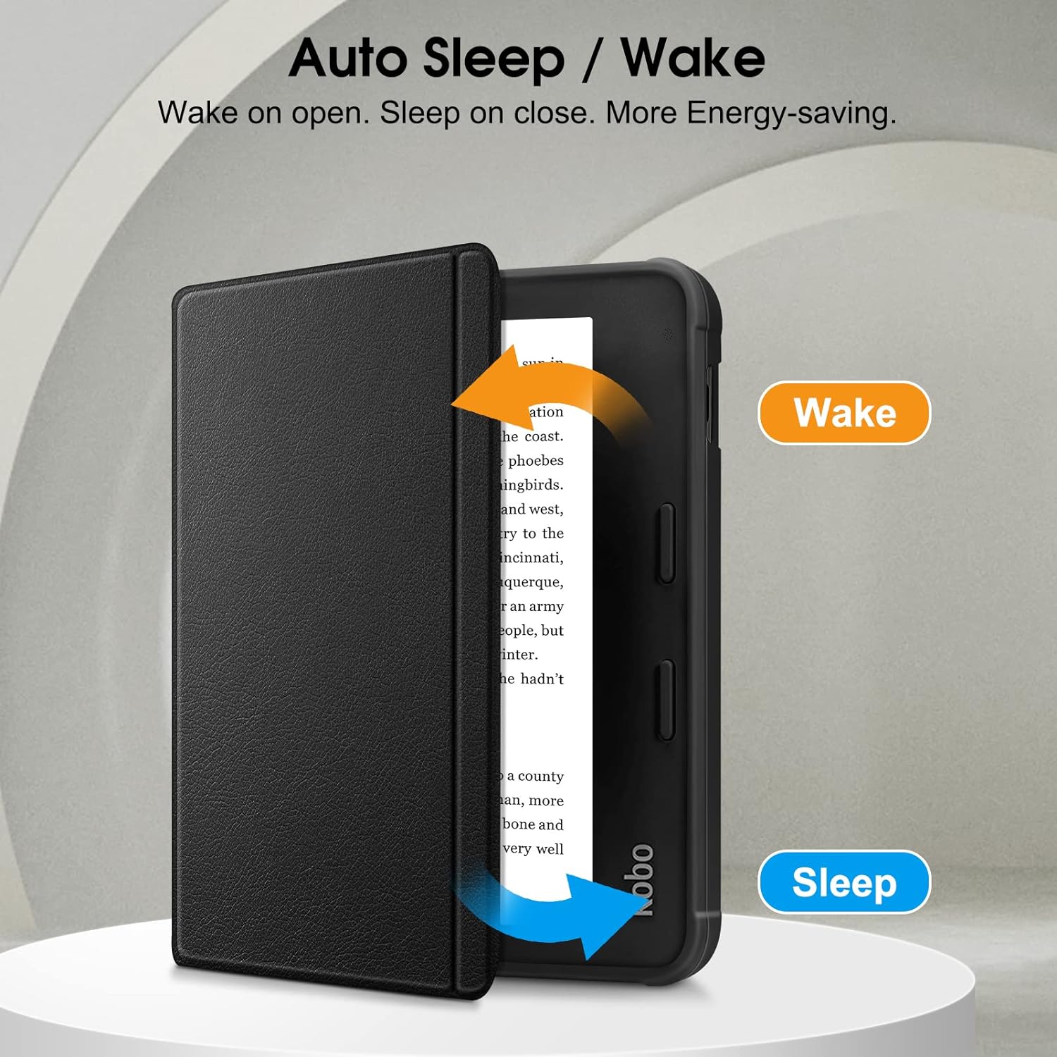 Bao Da Cover Kobo Libra 2, Case Máy Đọc Sách Kobo Libra 2 Trơn/Hoạ Tiết