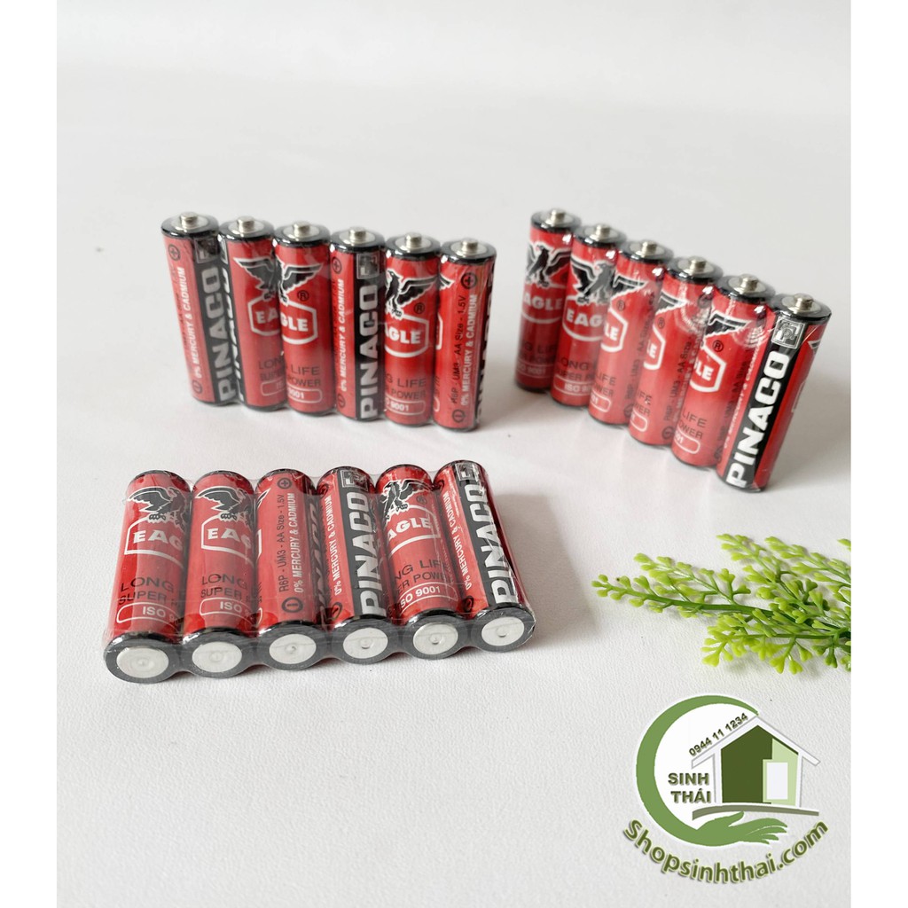 [HCM]Pin lớn 2A (AA) - Pin Con Ó Pinaco 1.5V ( 4 viên )
