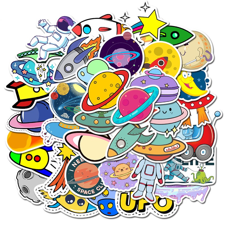 Set 30-60 Sticker Planet Space