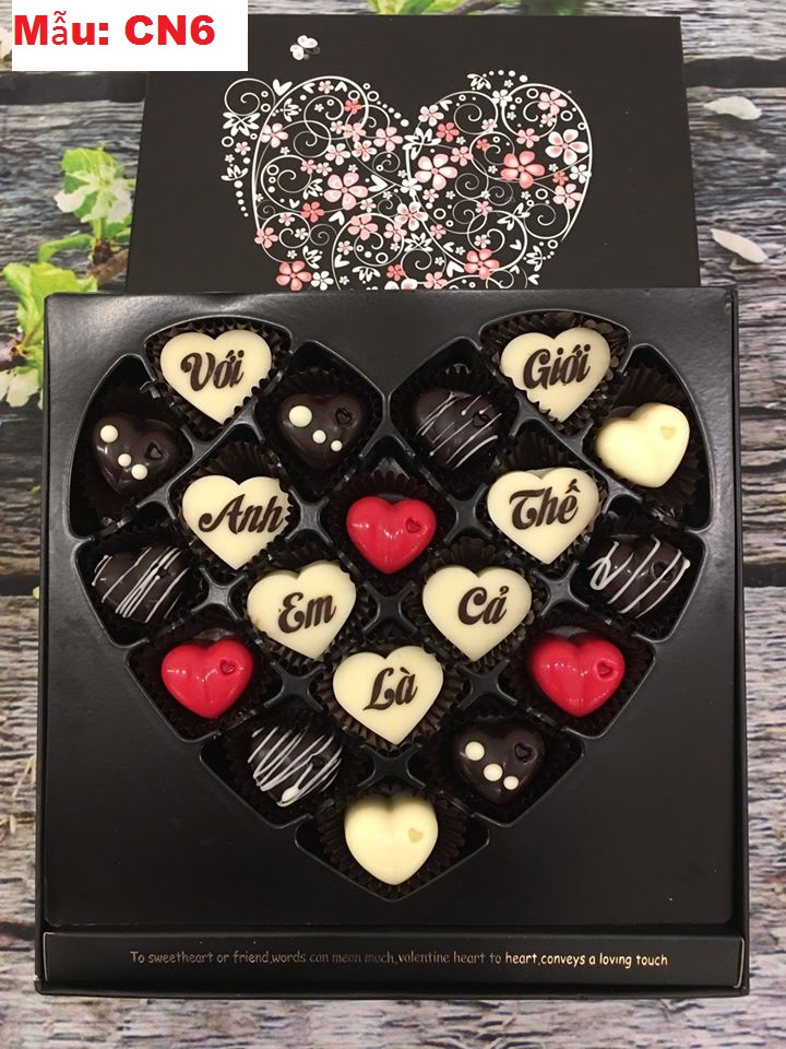 Chocolate valentine, hộp quà tặng