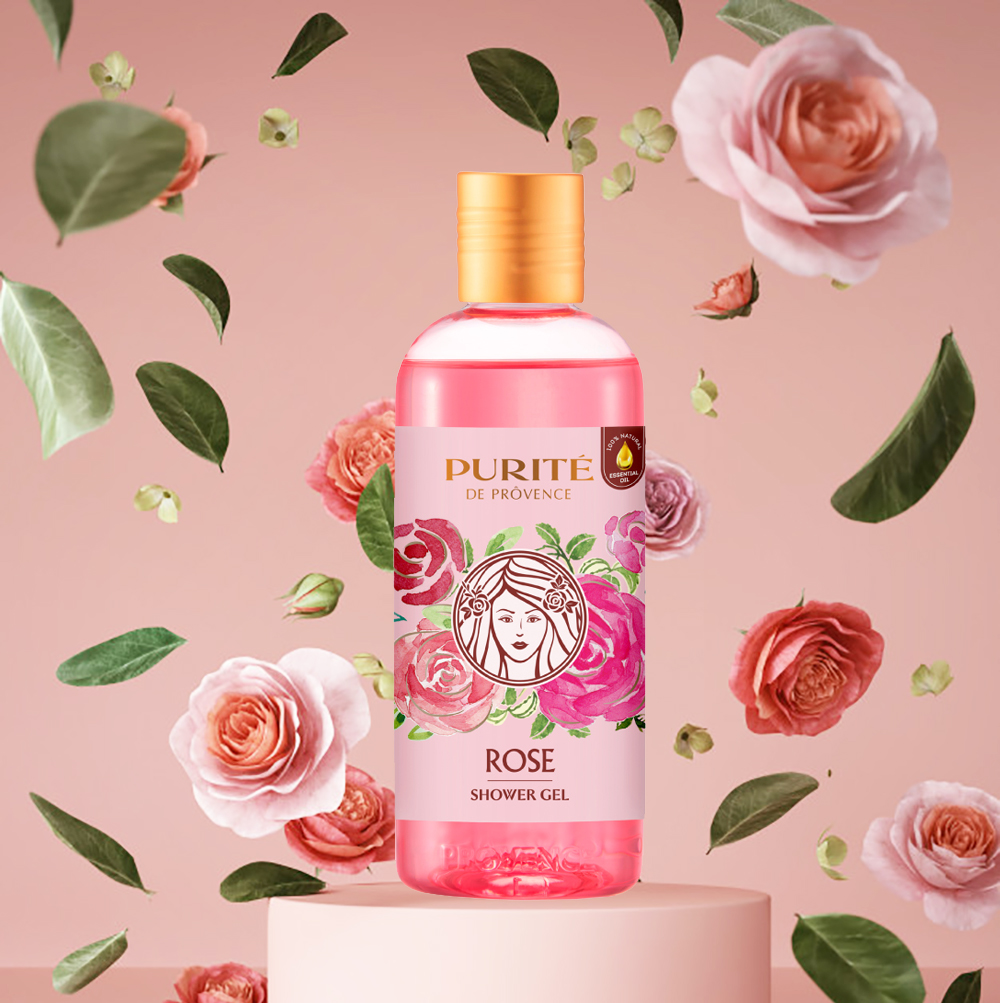 (CHÍNH HÃNG) Sữa Tắm Purité Hoa Hồng 250ml