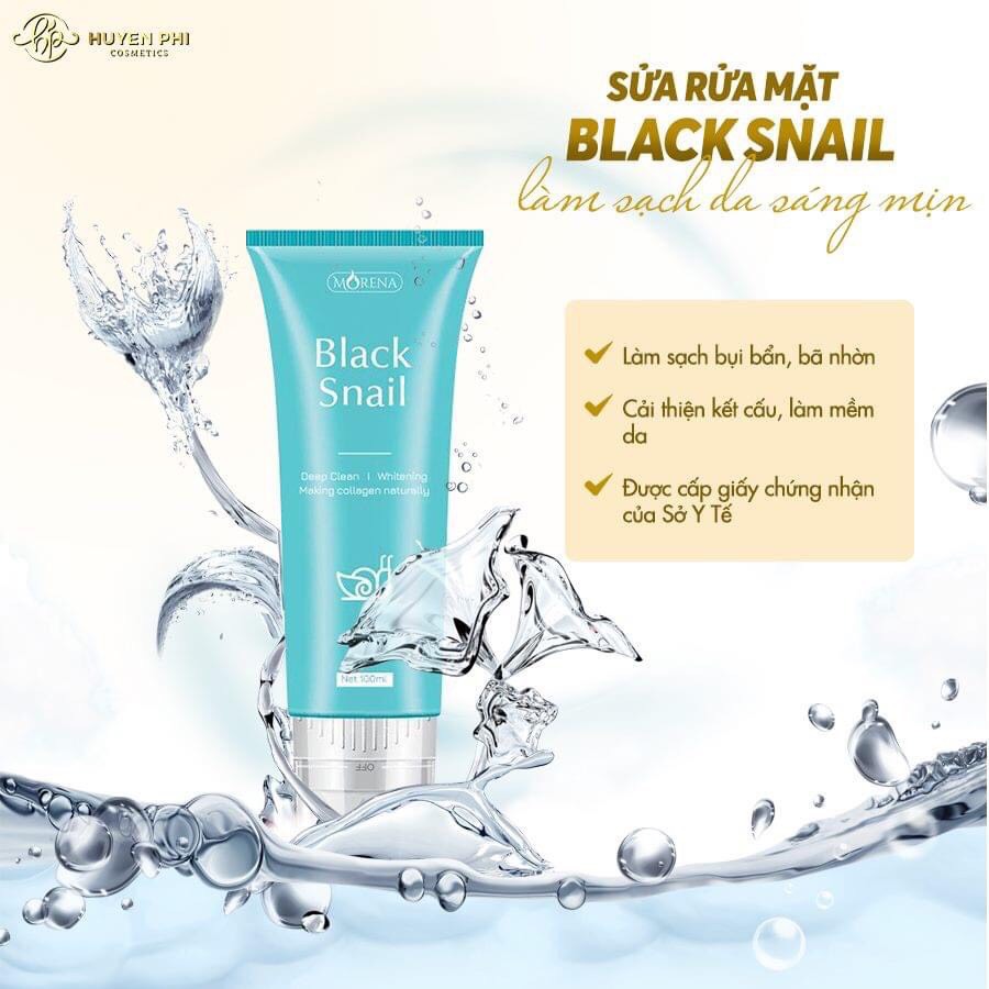 sữa rửa mặt black snail