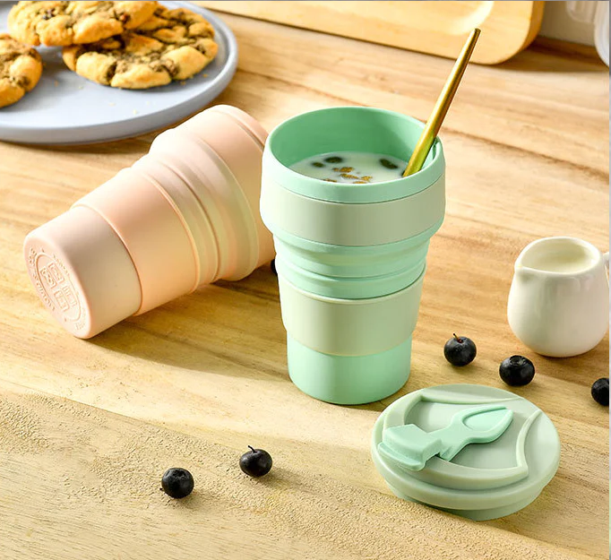 LY UỐNG NƯỚC GẤP GỌN 350ML MANG ĐI DU LỊCH-HT