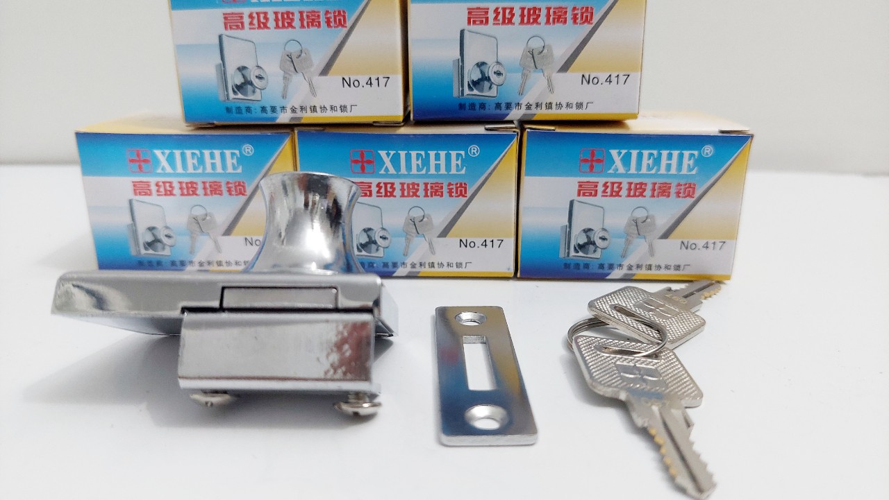 [Giá hủy diệt] [Ảnh thật] Khóa tủ kính 2 cánh XIEHE