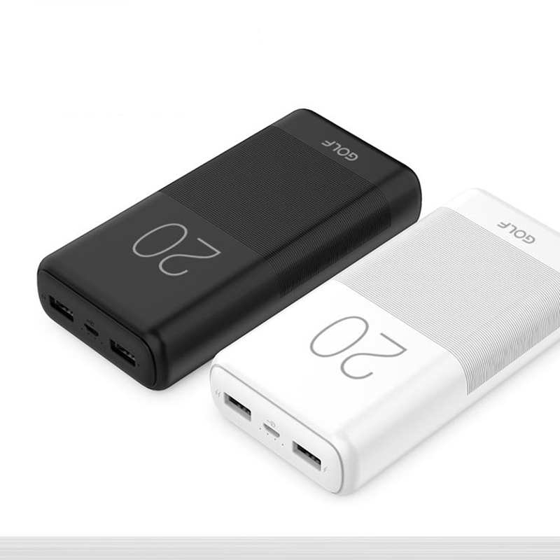 Pin sạc dự phòng 20000mAh Golf CANDY G81 2 cổng sạc USB
