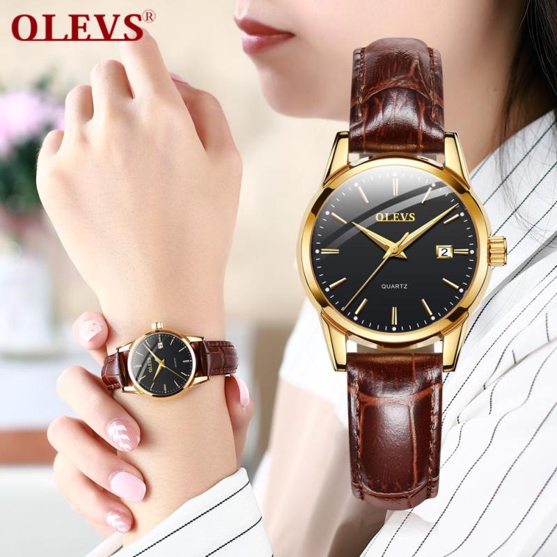 Nơi bán Đồng Hồ Thời Trang Nữ Dây Da Thiết Kế Đơn Giản Thanh Lịch Chi Tiết Tinh Tế- Olves (Nhiều Màu)