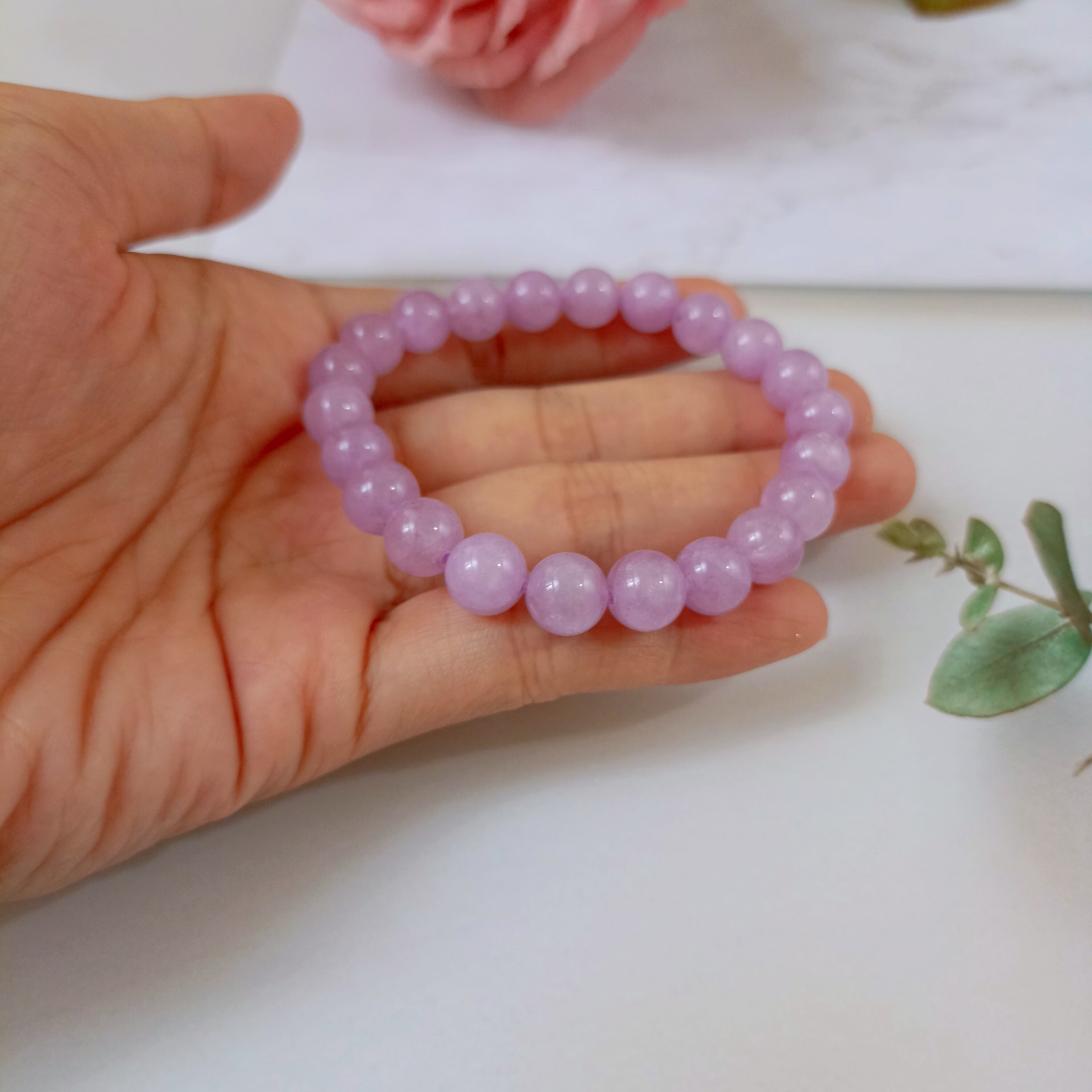 Vòng đá thạch anh tím oải hương (Lavender Amethyst)
