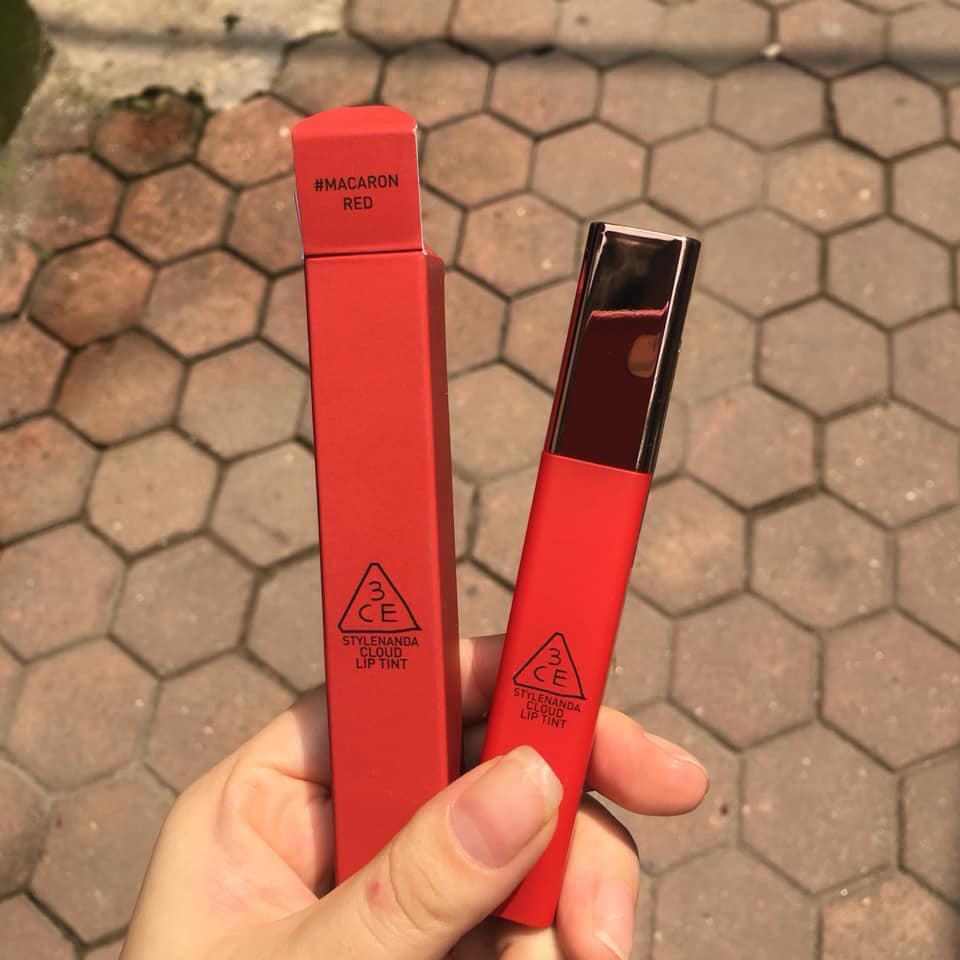 Son 3ce cloud lip tint macaron red (màu đỏ bỉ ngạn)