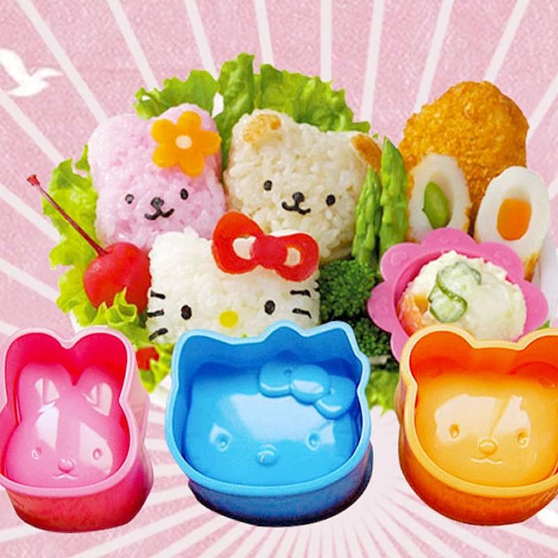 Bộ 3 khuôn cơm Bento (dụng cụ tạo hình) hap1623