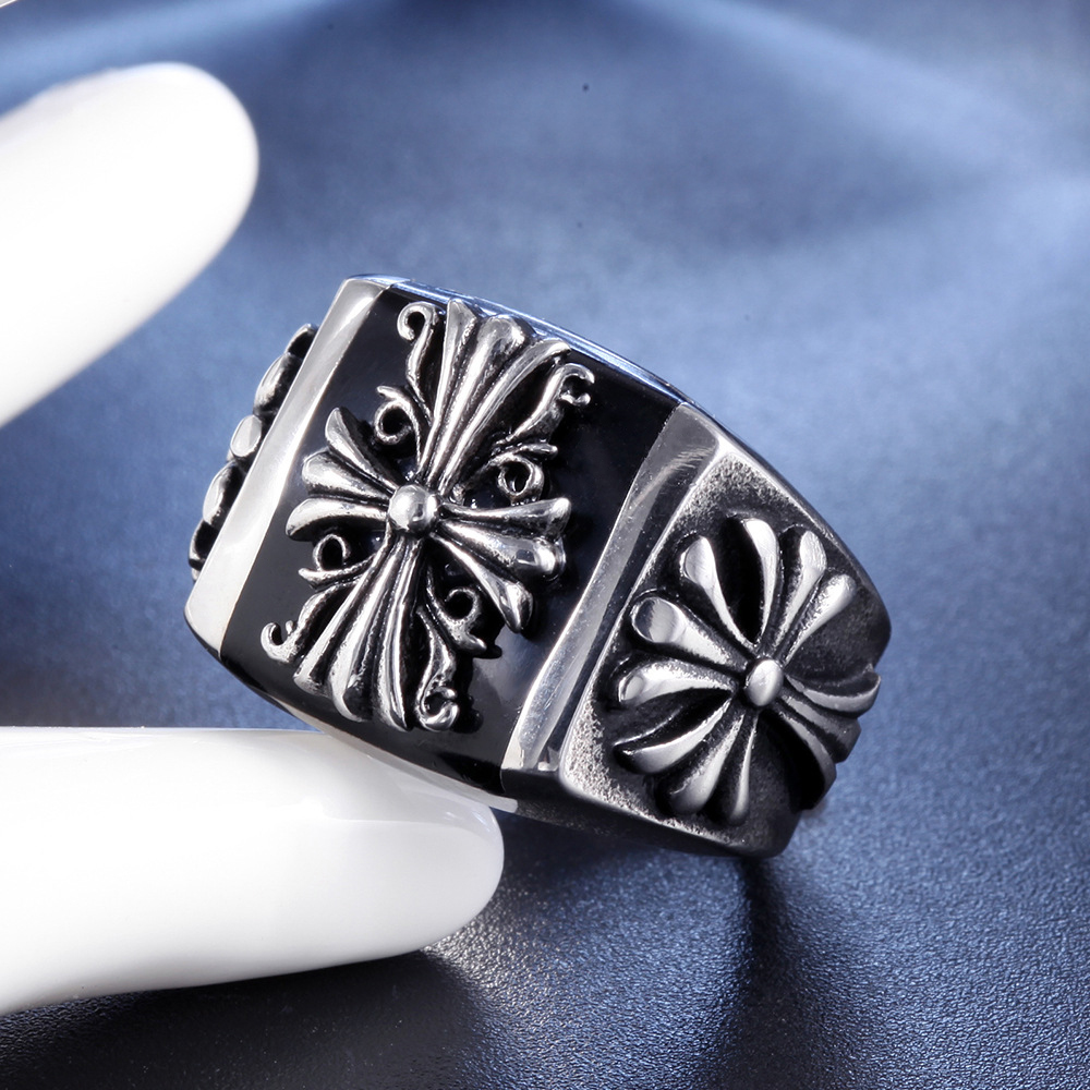 Nhẫn Chrome Heart Thánh giá Iris