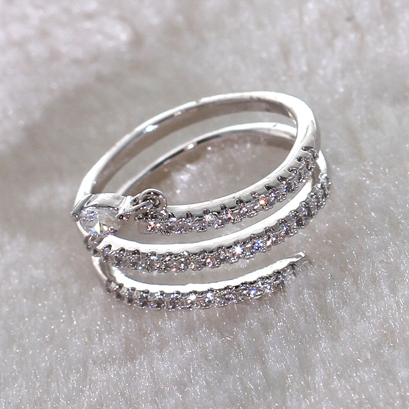 Nhẫn mạ Bạc cao cấp Tuesday Love MK373