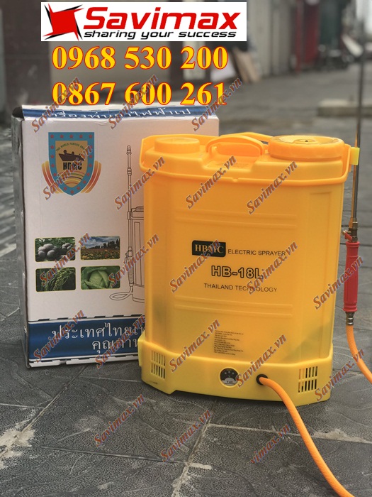 GIẢM GIÁ Bình xịt điện HB-18L phun t.huốc khử trùng, phun phòng dịch, khử khuẩn