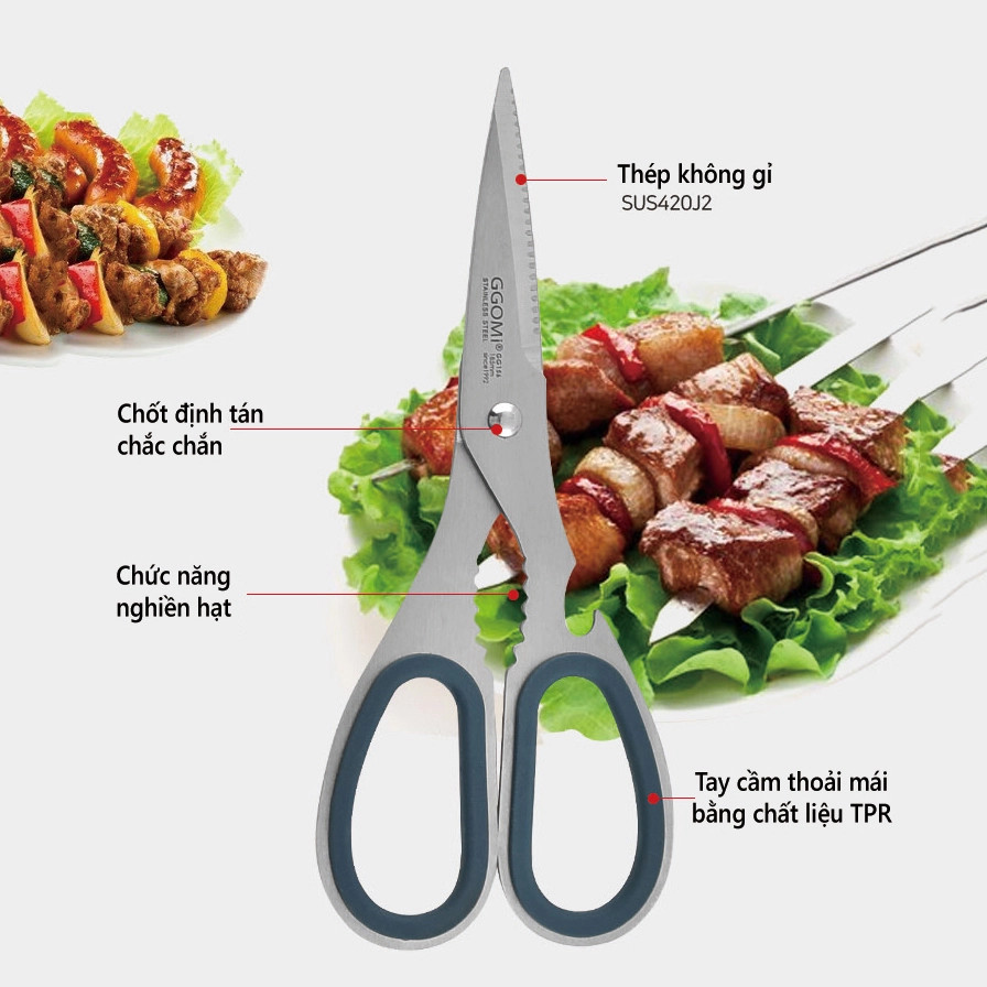 Kéo cắt đa năng Hàn Quốc GGomi156