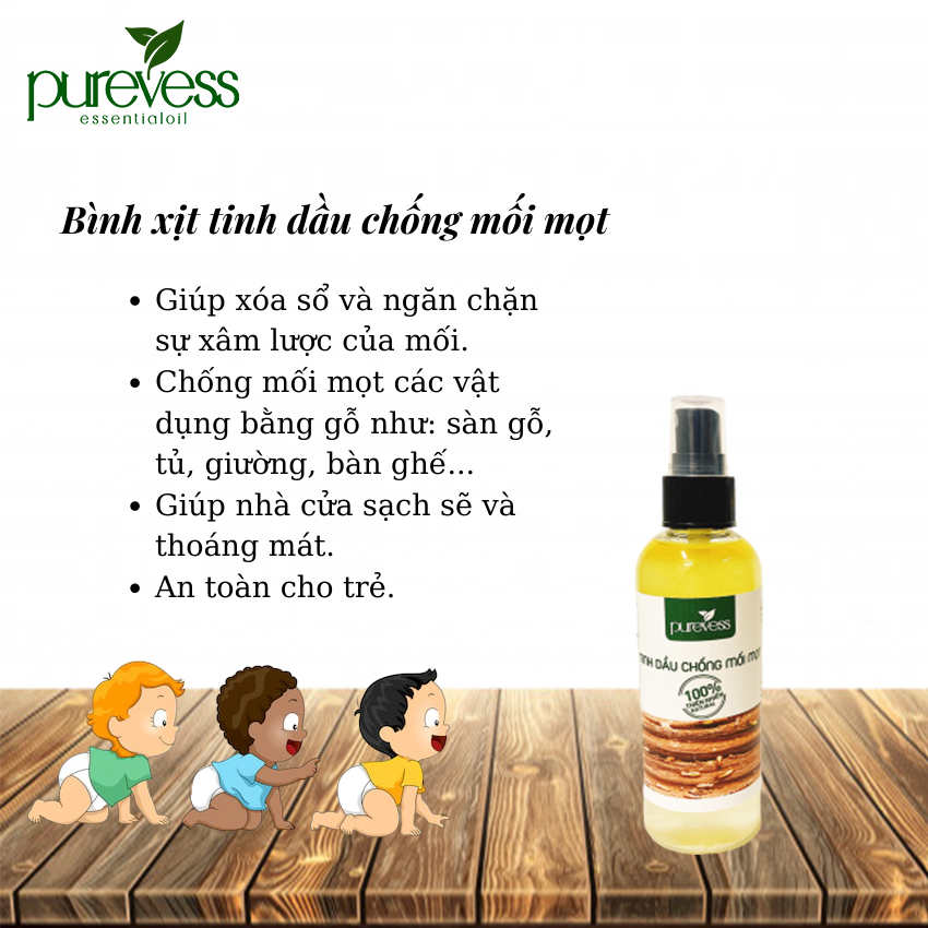 Tinh dầu diệt mối Purevess - diệt mối và côn trùng