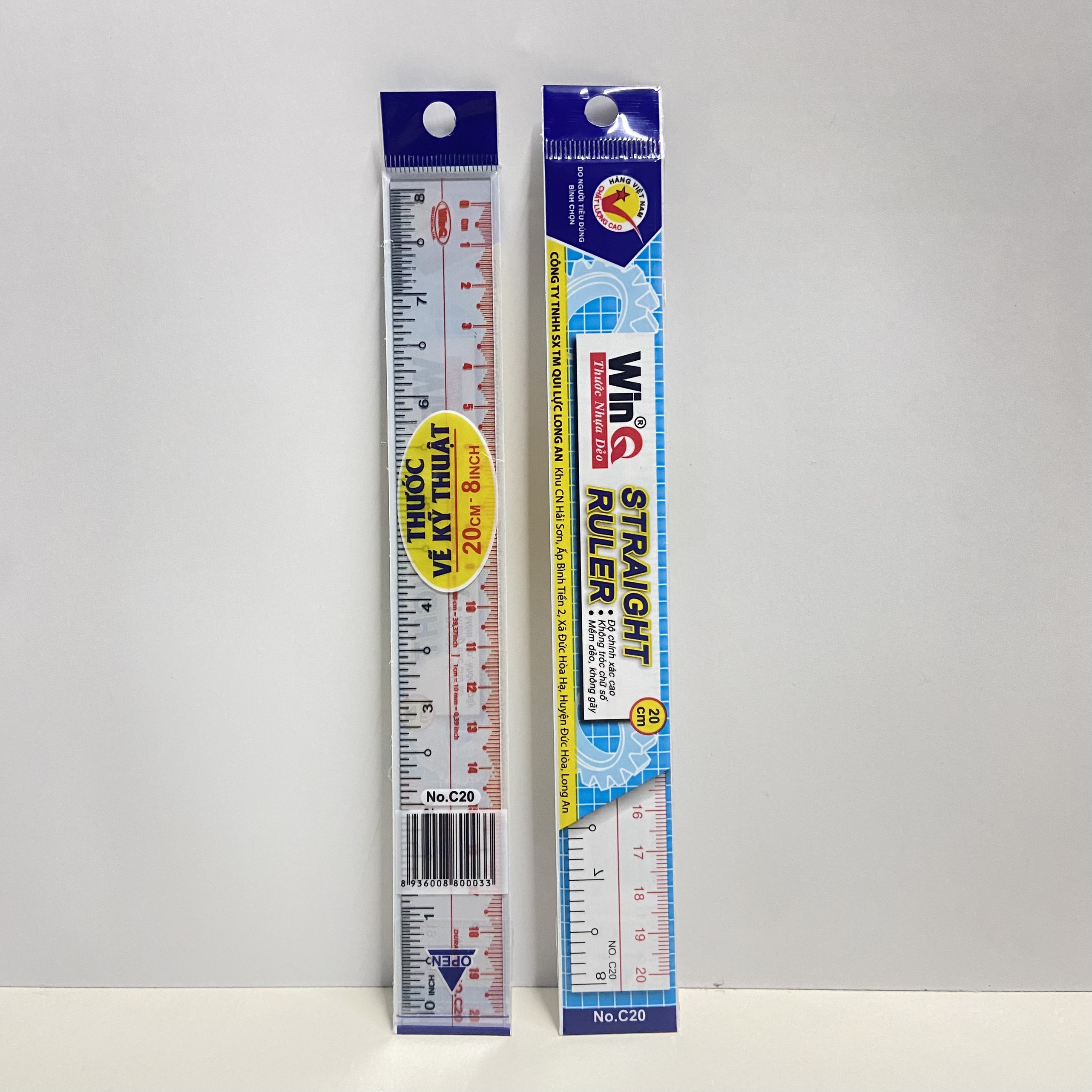 Combo 5 thước 20cm winq c20