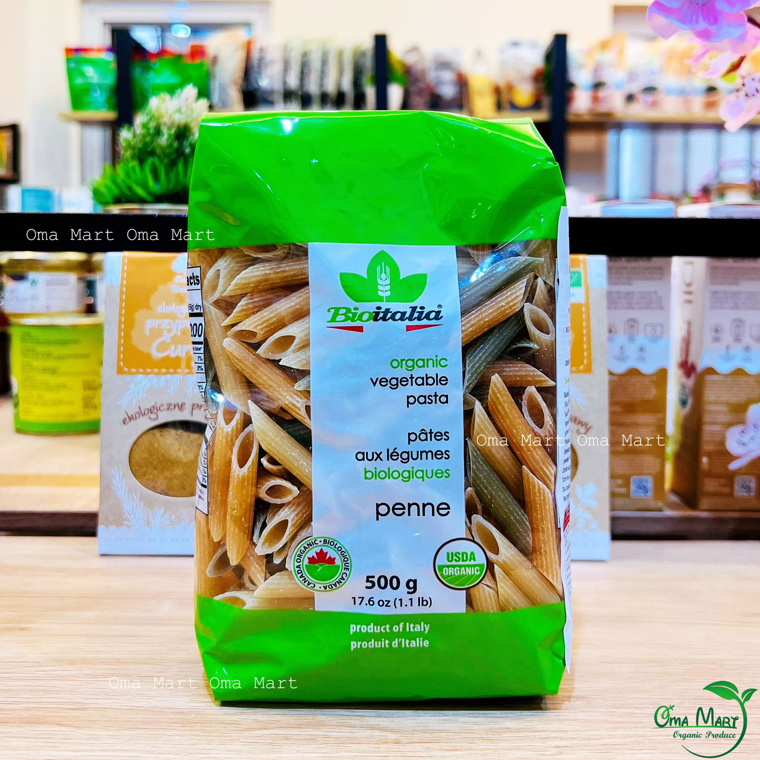 Nui ống vegetables organic bioitalia 500g