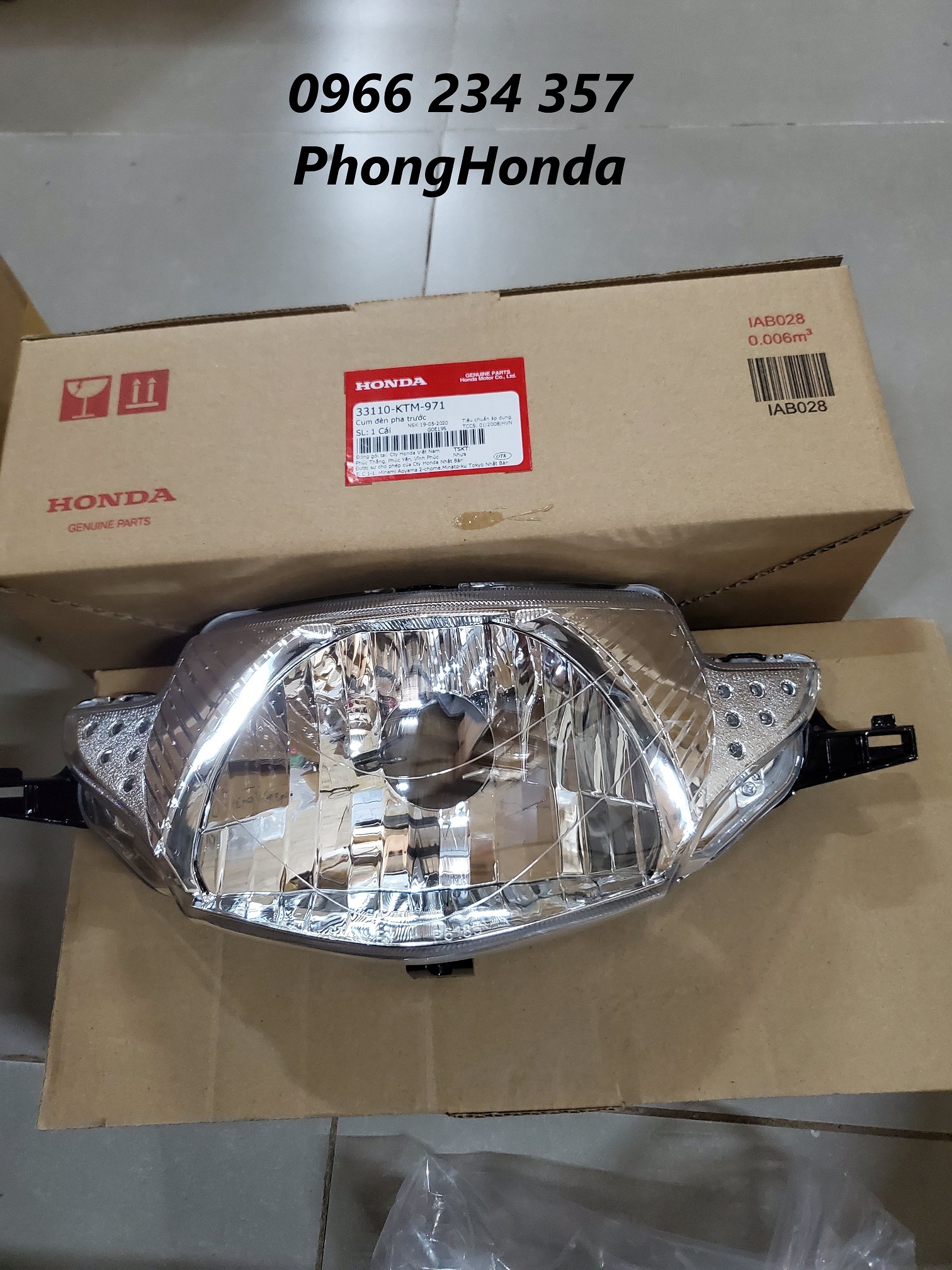 pha đèn , chóa đèn trước Future Neo, Neo GT , Neo Fi 125 chính hiệu honda