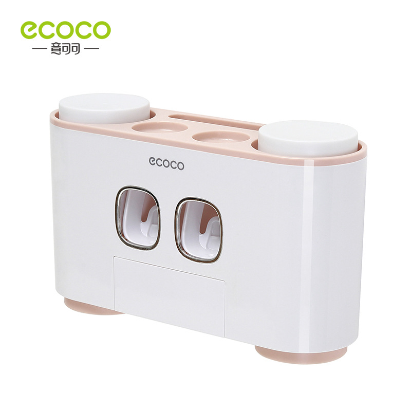 kệ đựng bàn chải nhả kem đánh răng kèm 4 cốc ECOCO E1802.