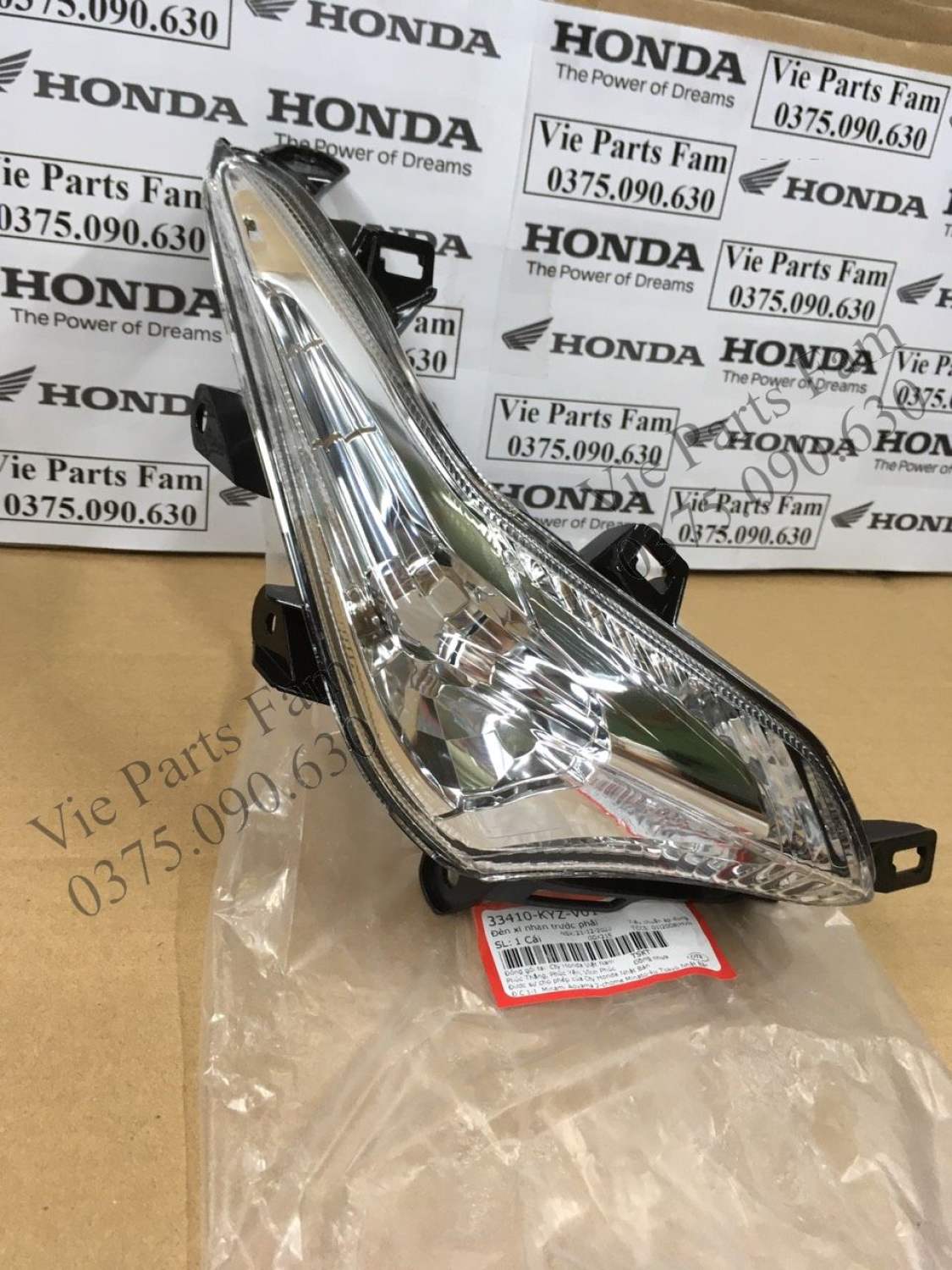 Đèn xi nhan trước trái phải future 125 2011-2016 , chính hiệu honda motor v ledn