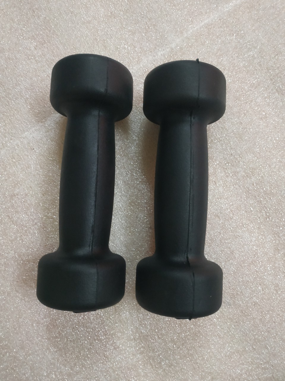 Thanh lý Tạ tay cao su 1kg màu đen (1 đôi)