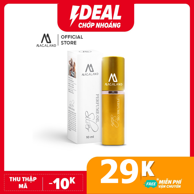 Nước hoa Silver Unisex 10ml MACALAND (dạng chai xịt)