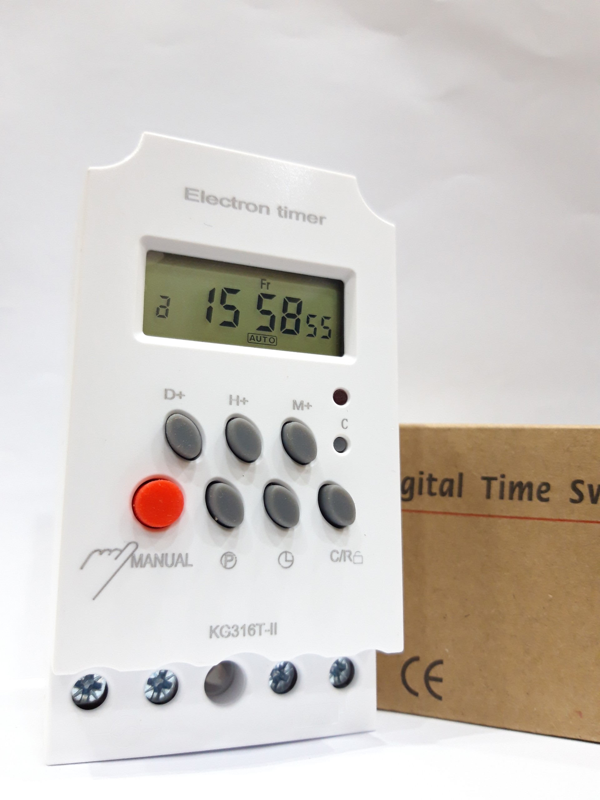 Công tắc hẹn giờ bật tắt luân phiên 16 lần trong 1 ngày công suất lớn 3000W 25A Digital time Switch KG316T MẪU MỚI 2021 PIN TỰ SẠC ĐỘ BỀN CAO BẢO HÀNH UY TÍN công tắc hẹn giờ timer hẹn giờ ổ cắm hẹn giờ